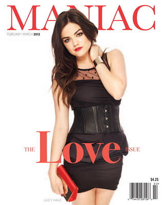 Maniac Magazine February 2012, Lucy Hale Pretty Little Liars Cover Shoot, Pittsburgh, April Hubal